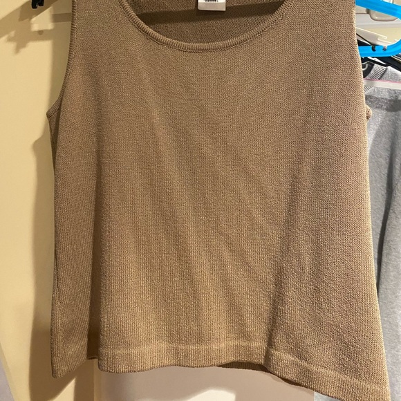 ST John golden bronze knitted tank Size S - Picture 2 of 3
